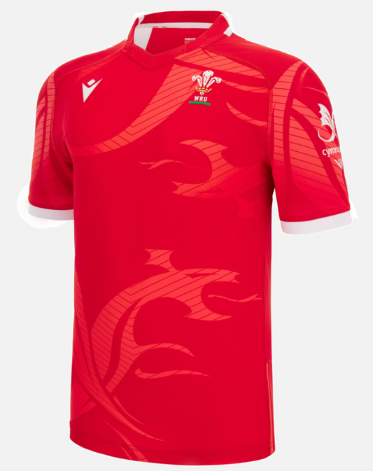 Welsh Rugby 2022 Commonwealth Games home body fit match shirt